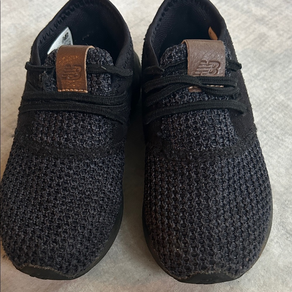 New Balance Kids Black Knit Sneakers